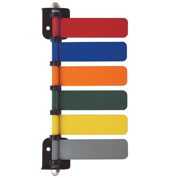 Room ID Flag System, 4" Std 6 Color Set (Quickly & Cleary Alert Staff